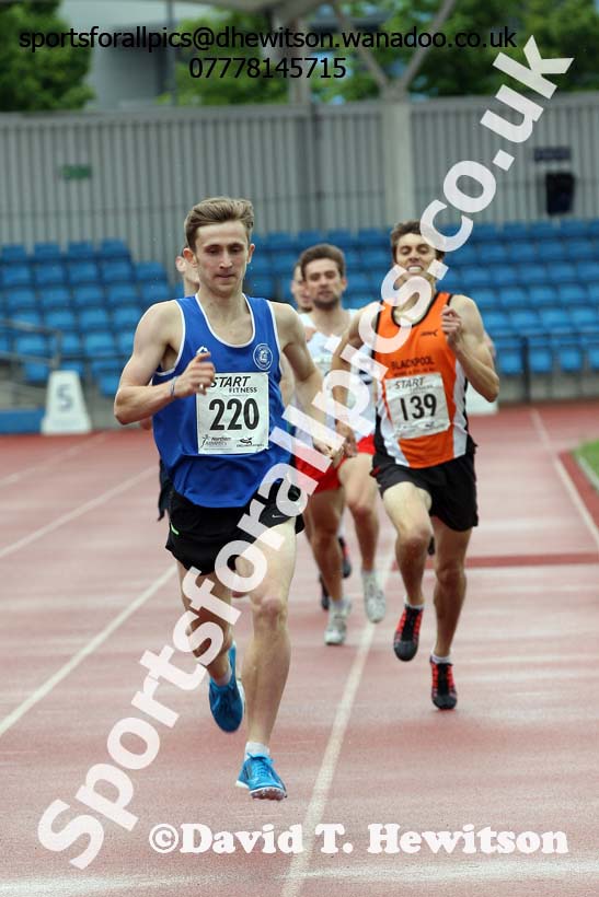 Senior mens 800 metres, Northern Championships, Sport City, Manchester. Photo: David T. Hewitson/Sports for All Pics